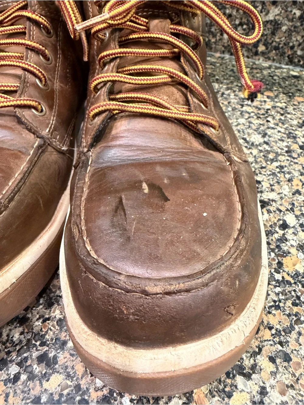 KEEN Men's Brown Leather Lace-Up work Boots 10EE